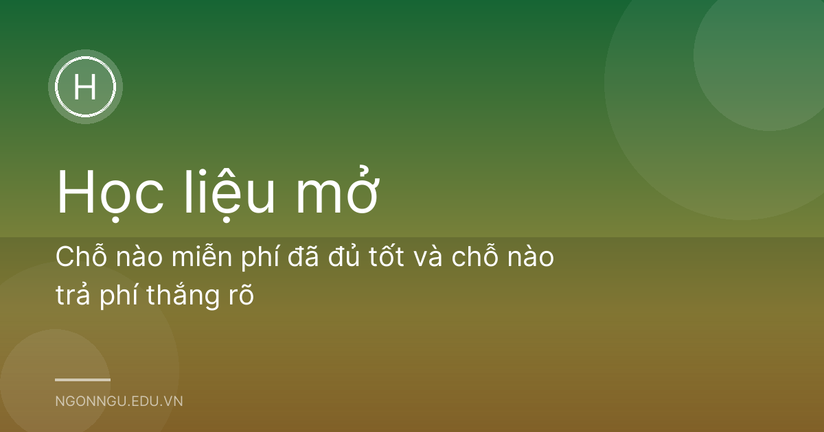 Chỗ nào miễn phí đã đủ tốt và chỗ nào trả phí thắng rõ